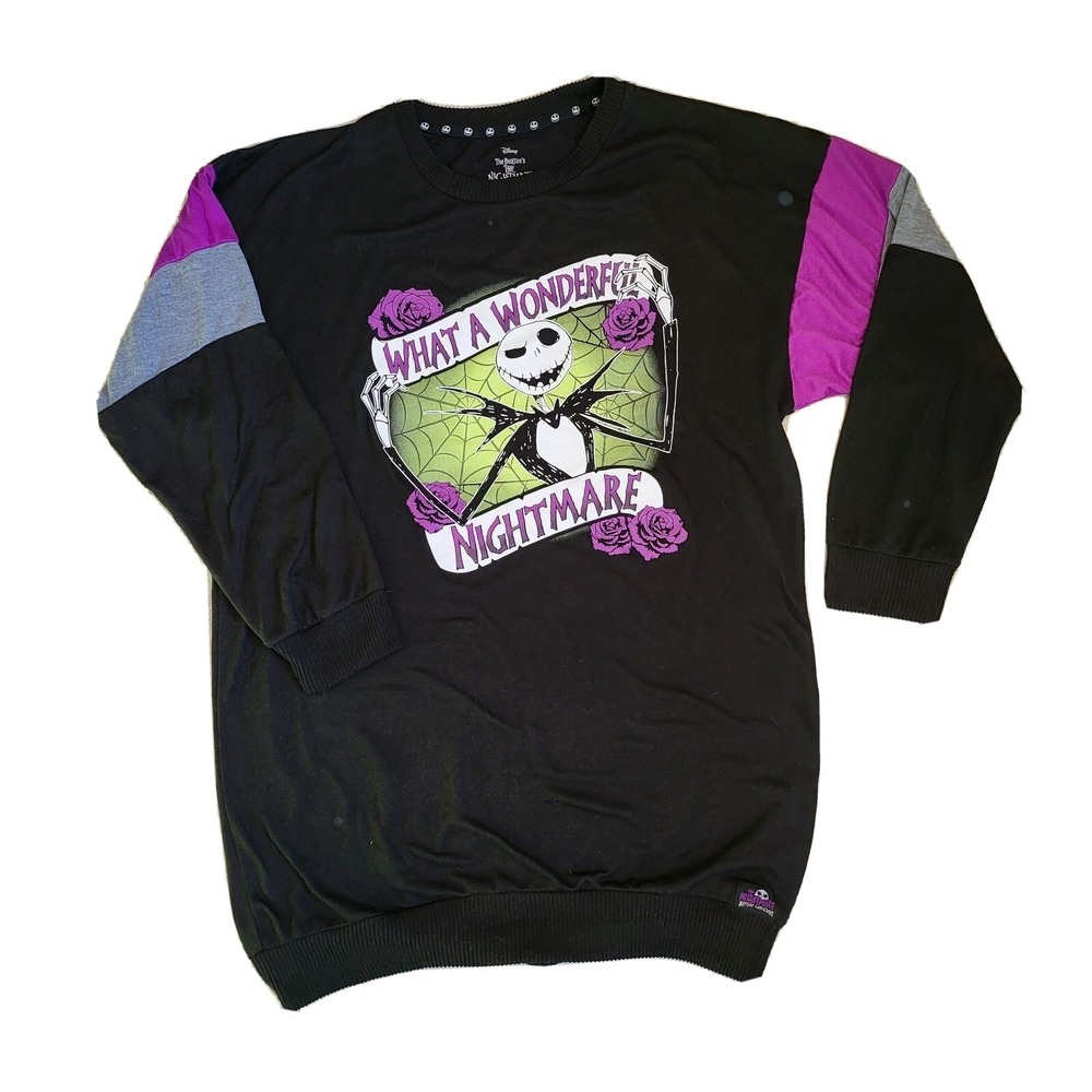 Disney What A Wonderful Nightmare Before Christmas Womens‎ Tunic Top Shirt Large